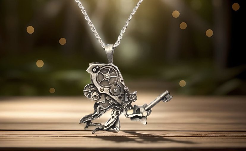 The Steampunk Fairy Pendant (Sterling Silver)