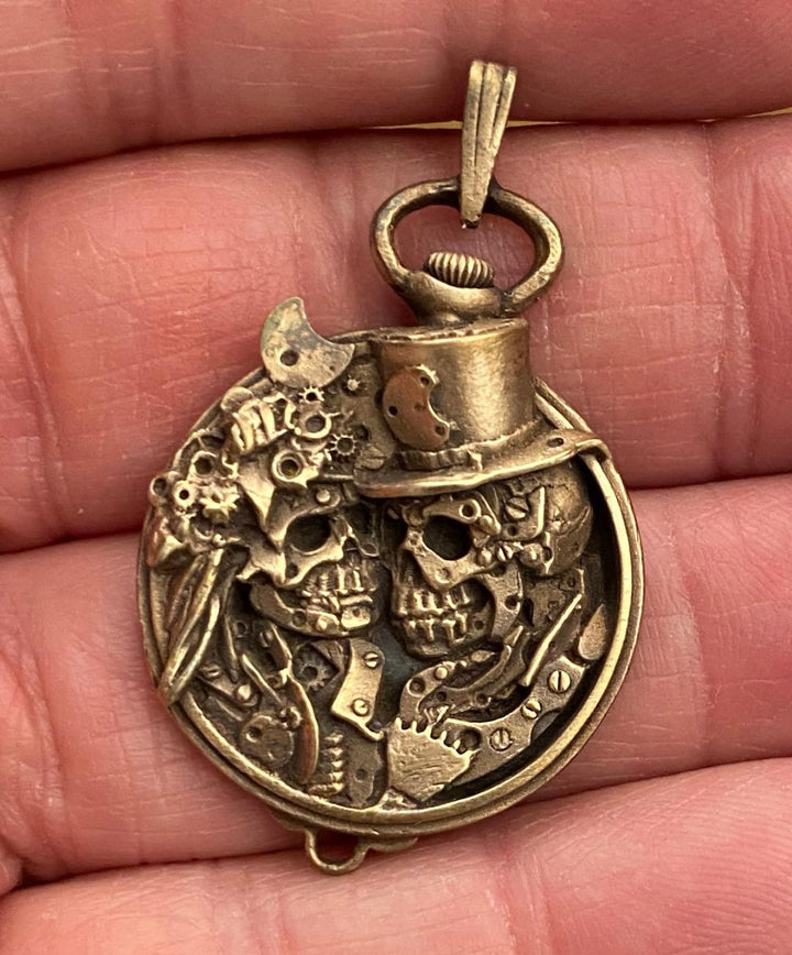 Immortal Love Watch Parts Pendant: Sterling Silver or Silicon Bronze