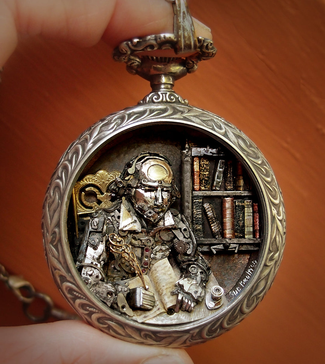 William Shakespeare Watch Parts Sculpture Print Hand Signed by Sue Beatrice: Limited Edition