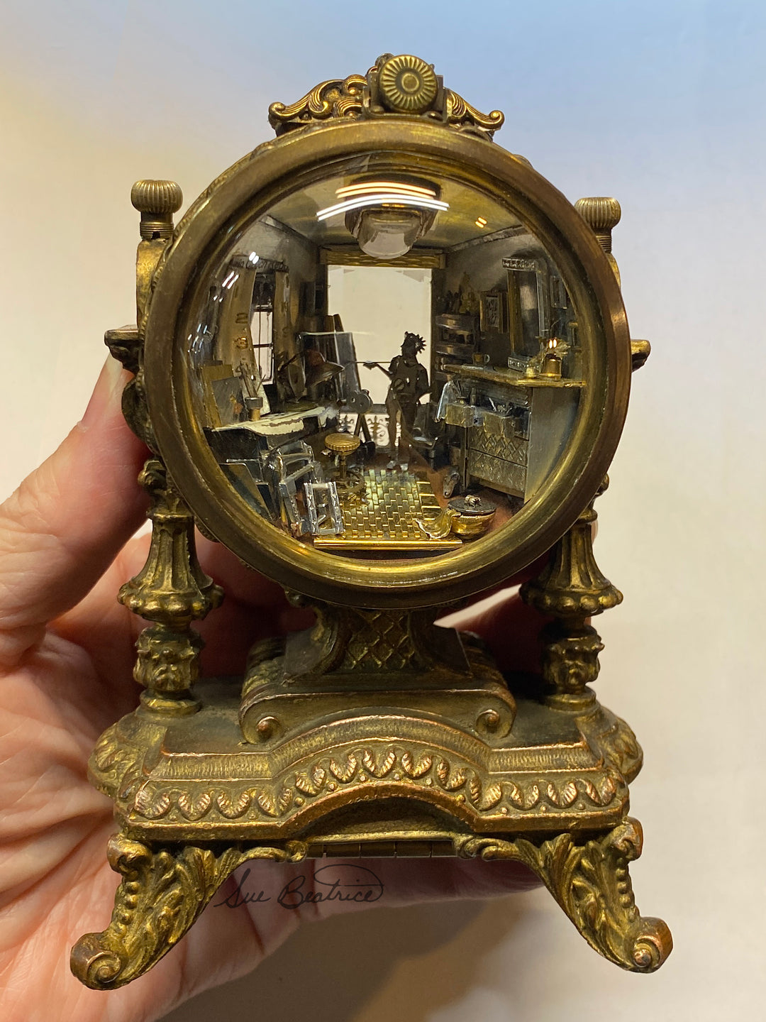 "The Art Studio" Antique Watch Parts Sculpture by Sue Beatrice