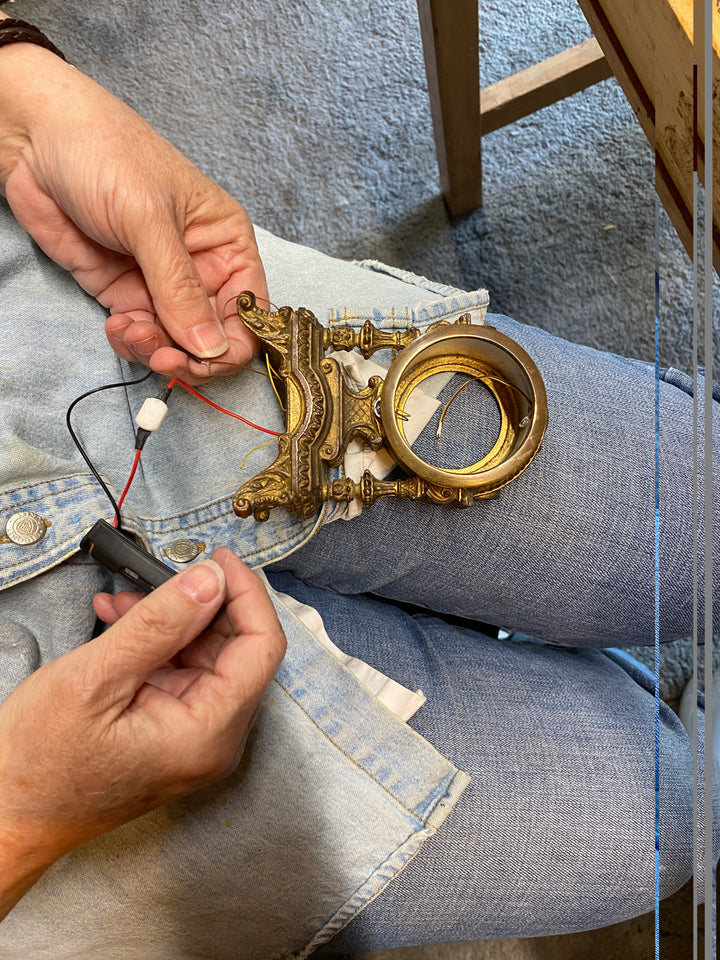 "The Art Studio" Antique Watch Parts Sculpture by Sue Beatrice