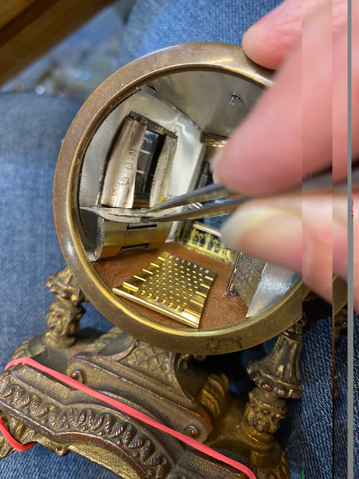 "The Art Studio" Antique Watch Parts Sculpture by Sue Beatrice