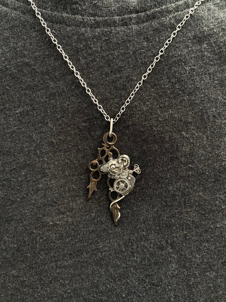 Timeless Whimsy: Sterling Silver Mouse Pendant