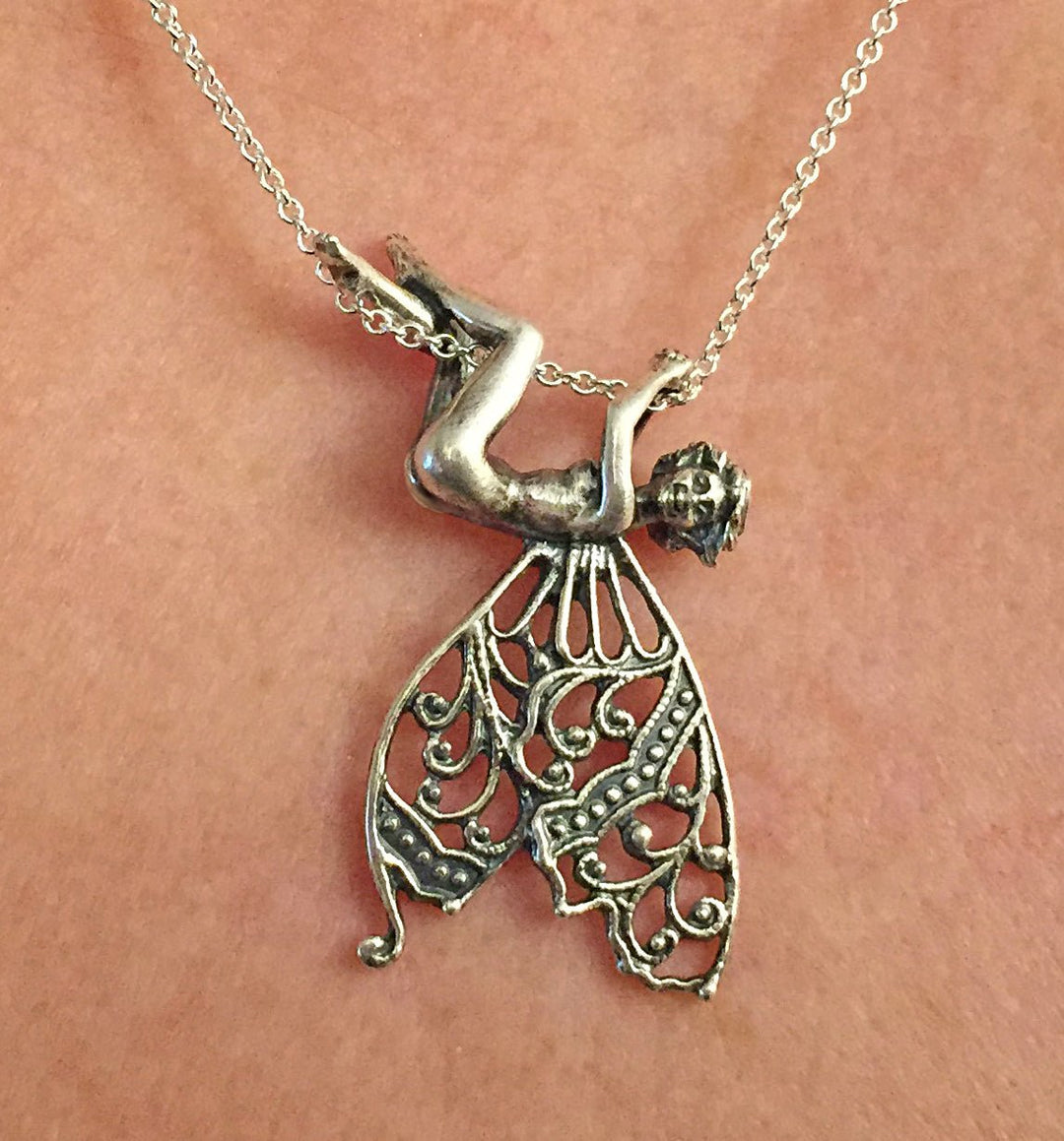 Enchanting Sterling Silver Sprite Pendant | Handcrafted Jewelry by Sue Beatrice