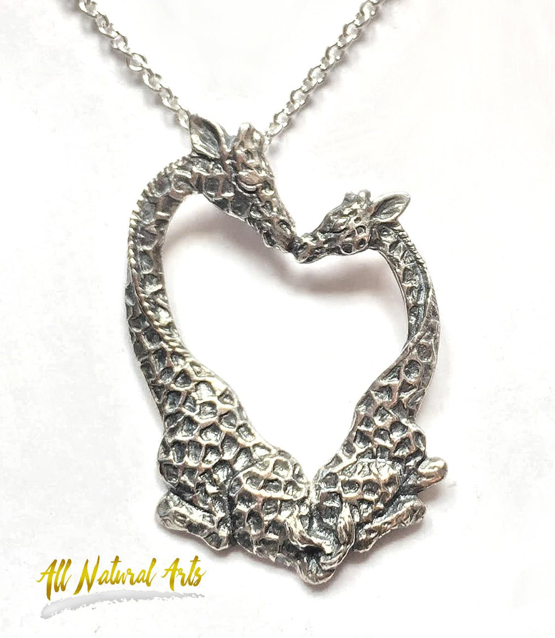 High on Love Giraffe Necklace - Sterling Silver or Gold Toned Brass