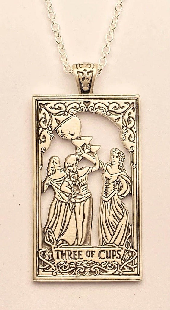 World Tarot Card Pendant .925 Sterling Silver w/ high quality genuine Opal Triplet USA